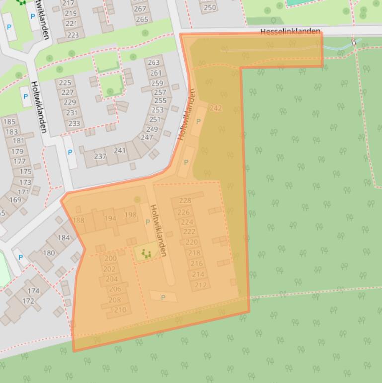 Kaart van postcodegebied 7542JT.