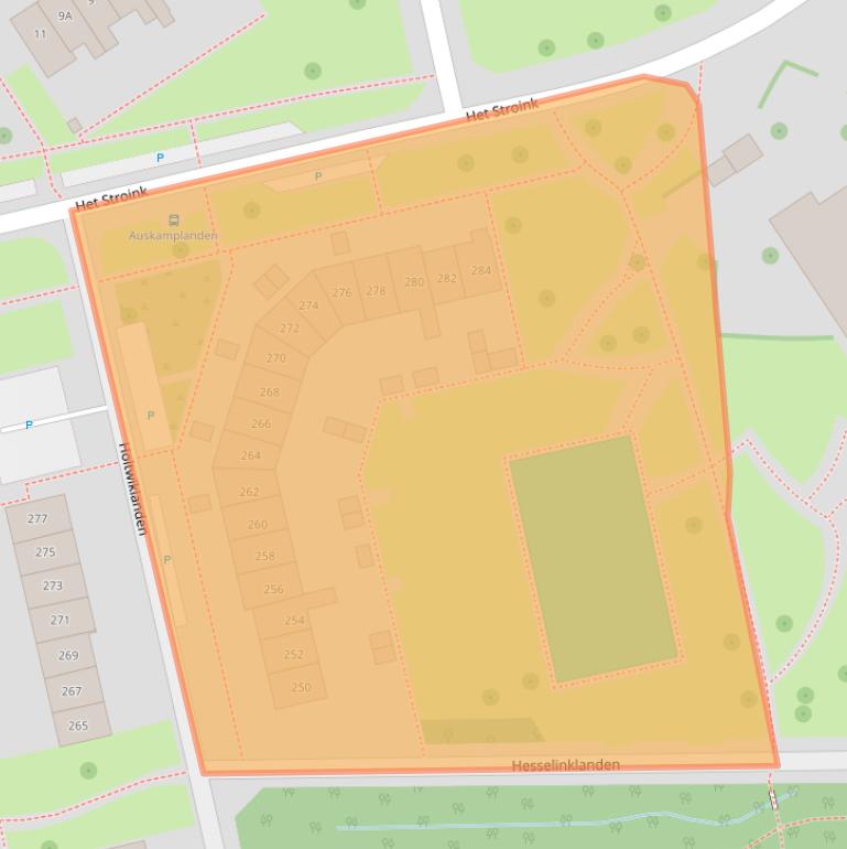 Kaart van postcodegebied 7542JV.