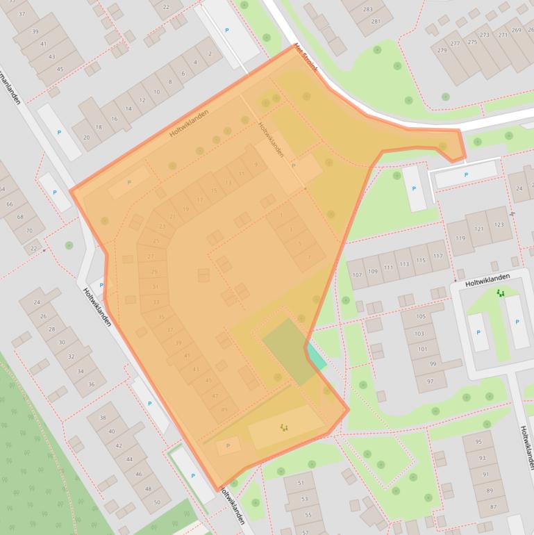 Kaart van postcodegebied 7542JW.