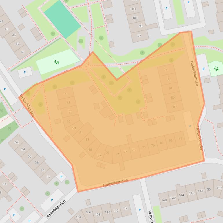 Kaart van postcodegebied 7542JX.