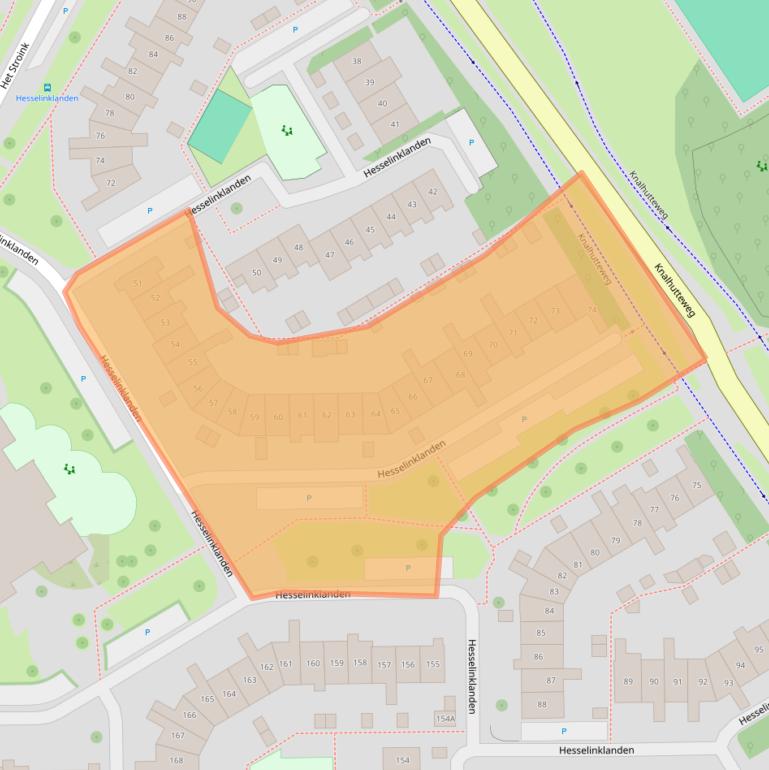 Kaart van postcodegebied 7542KC.