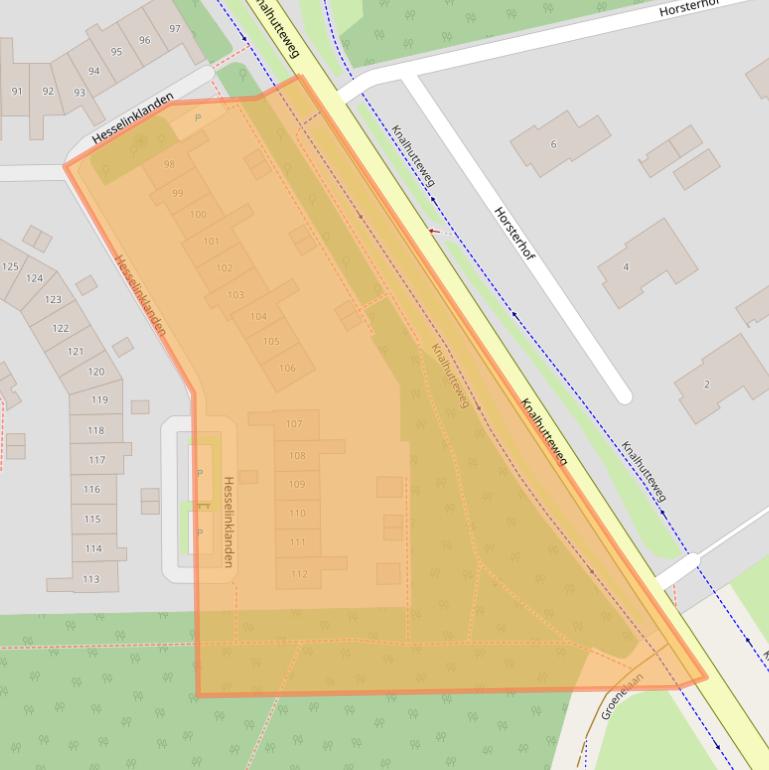 Kaart van postcodegebied 7542KE.