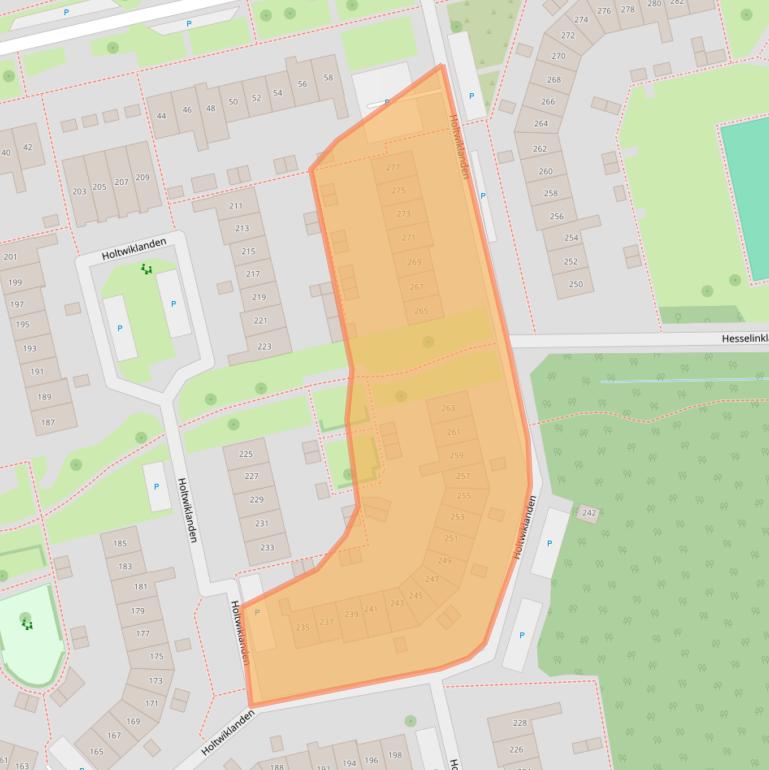 Kaart van postcodegebied 7542KZ.