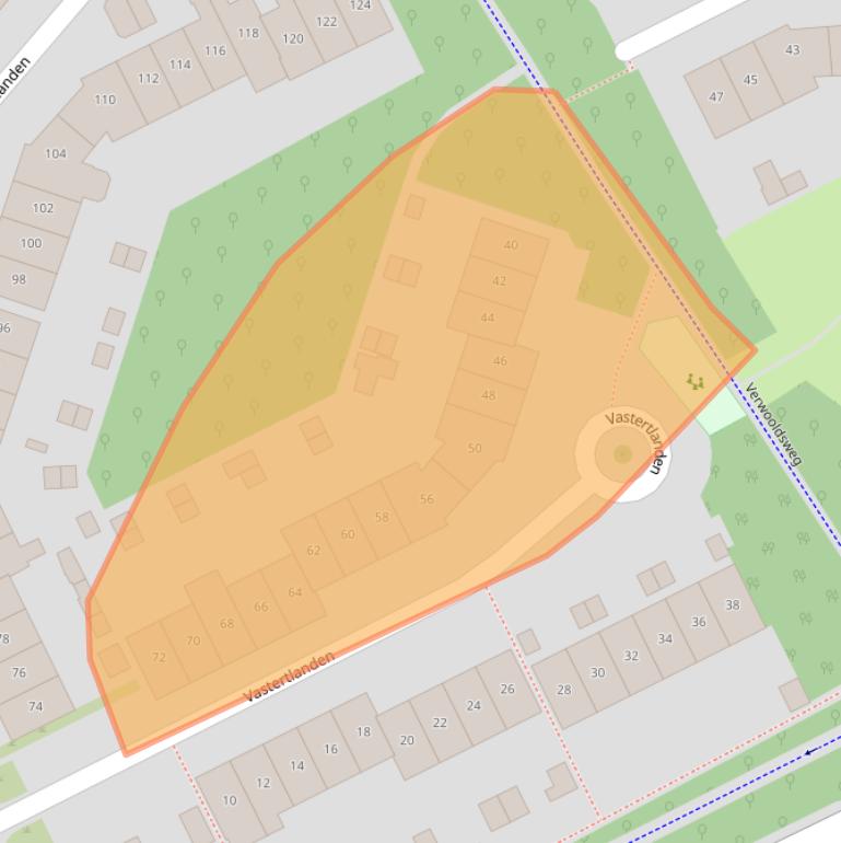Kaart van postcodegebied 7542LC.