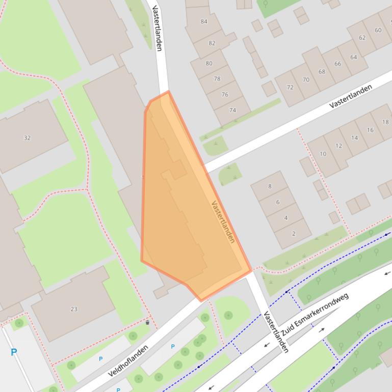 Kaart van postcodegebied 7542LL.