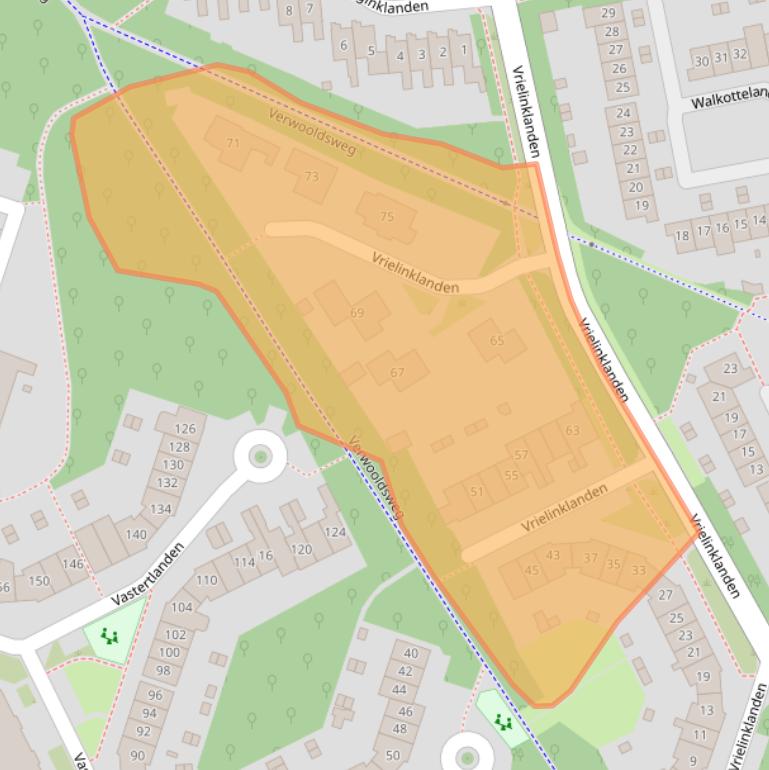Kaart van postcodegebied 7542LT.