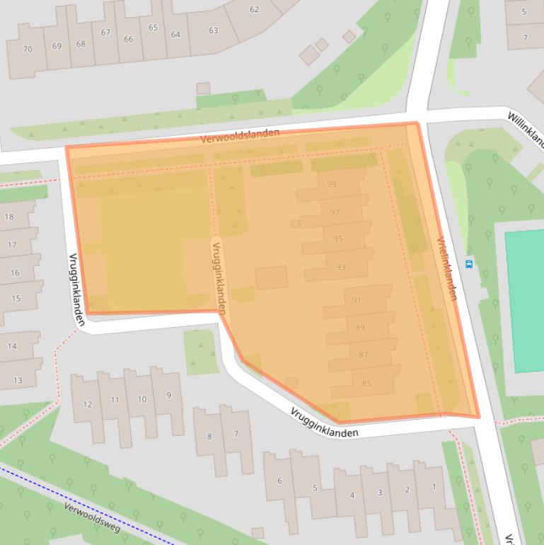 Kaart van postcodegebied 7542LZ.