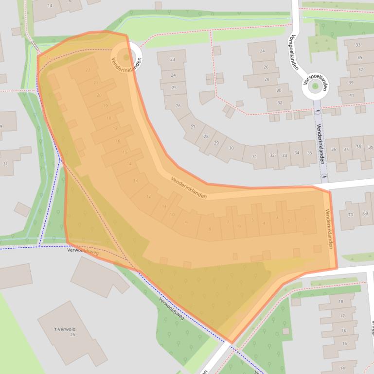 Kaart van postcodegebied 7542MK.