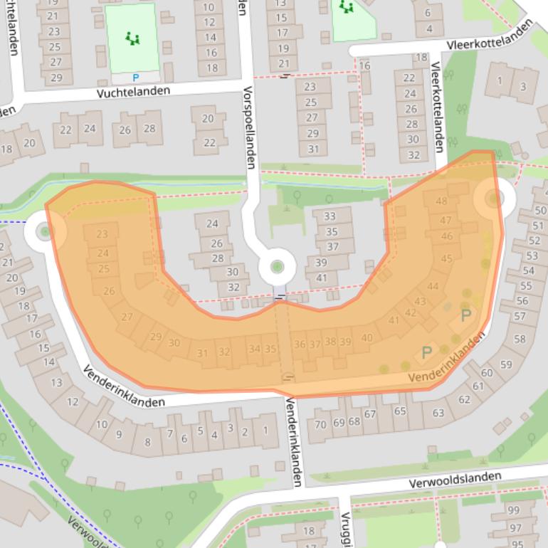 Kaart van postcodegebied 7542ML.