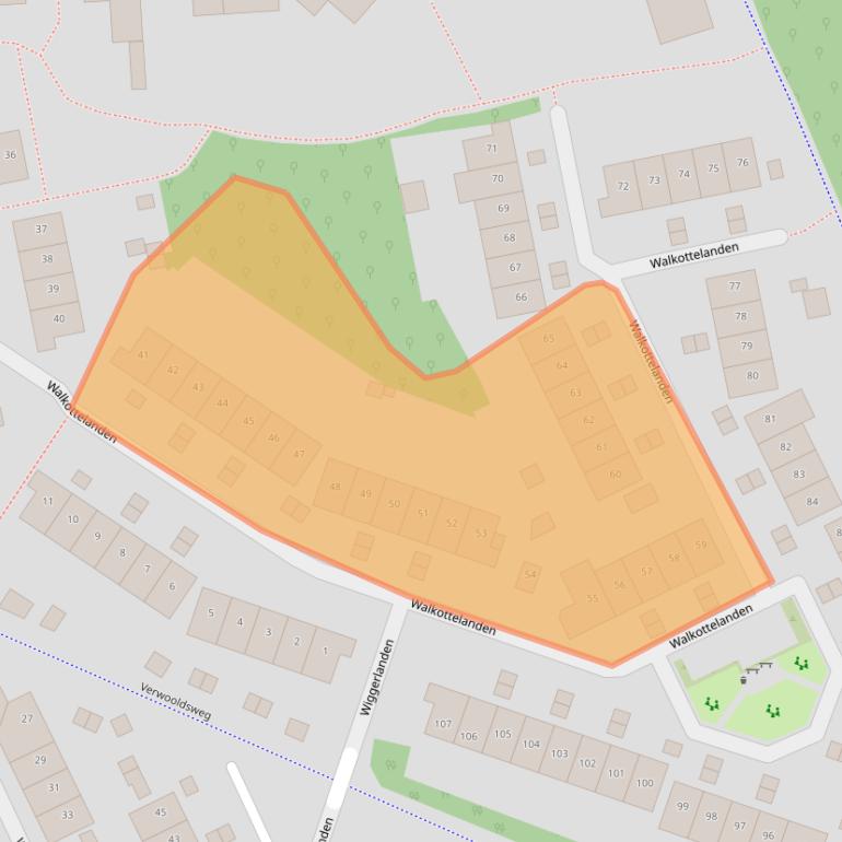 Kaart van postcodegebied 7542MS.