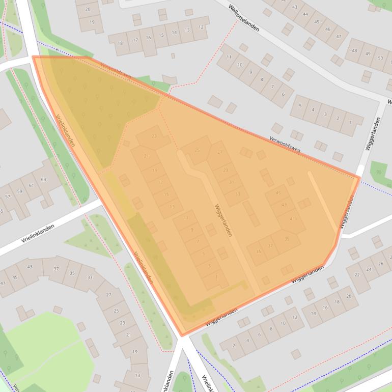 Kaart van postcodegebied 7542MX.