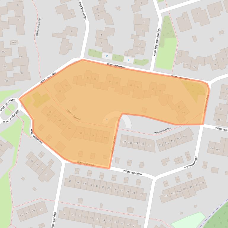 Kaart van postcodegebied 7542NE.
