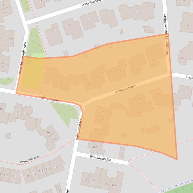Kaart van postcodegebied 7542NJ.