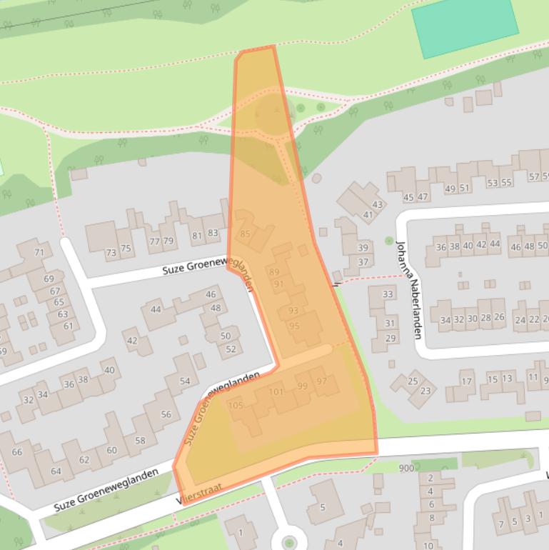 Kaart van postcodegebied 7542NS.