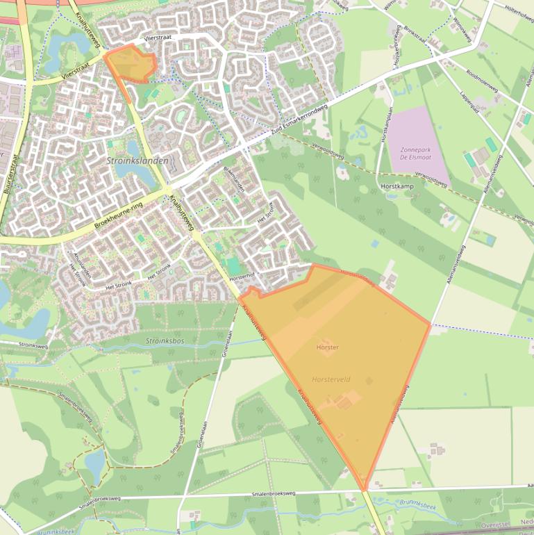 Kaart van postcodegebied 7542PB.