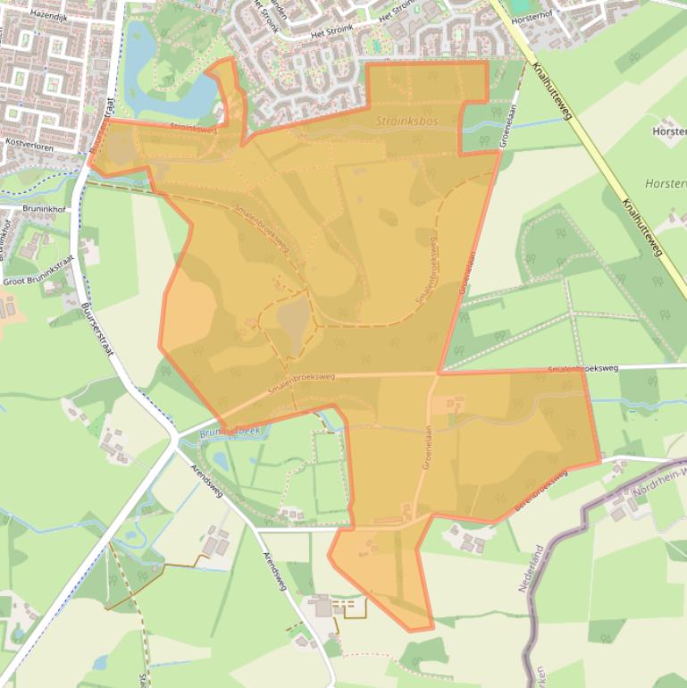 Kaart van postcodegebied 7542PG.