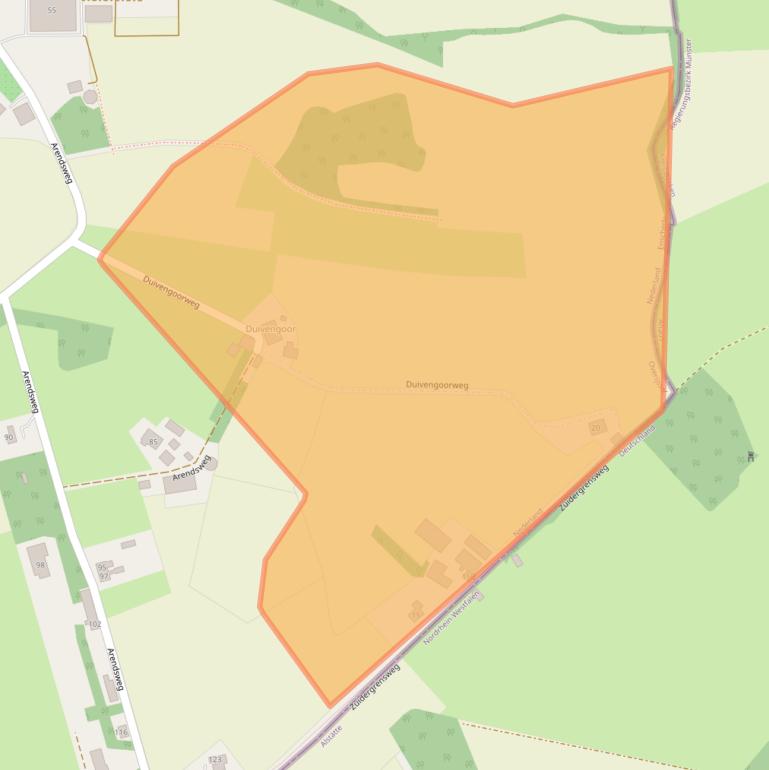 Kaart van postcodegebied 7542PH.