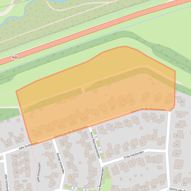 Kaart van postcodegebied 7542VK.
