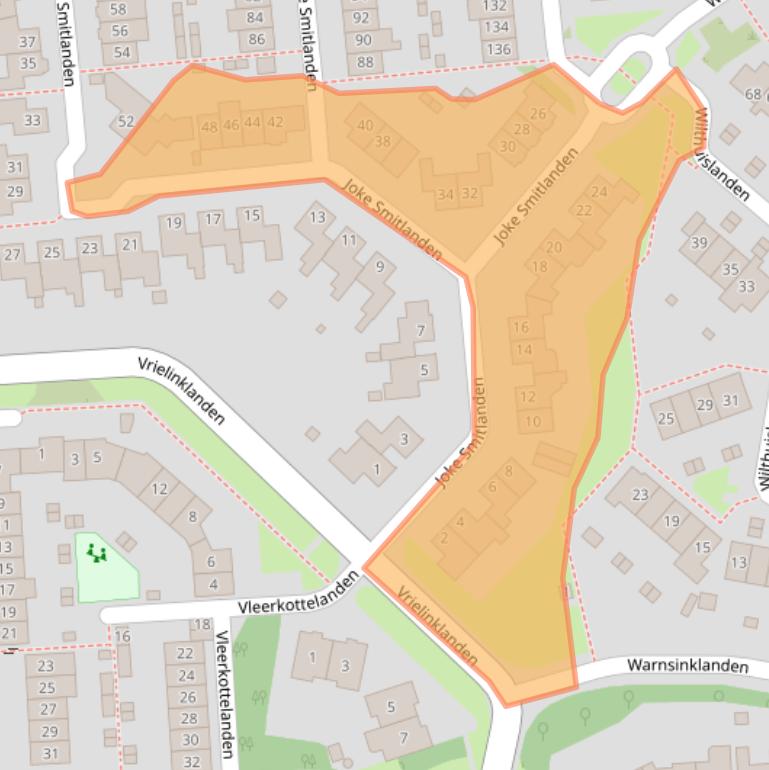 Kaart van postcodegebied 7542VL.