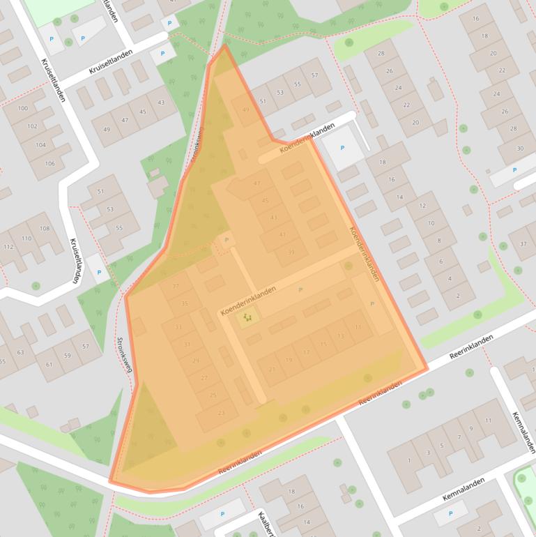 Kaart van postcodegebied 7542WC.