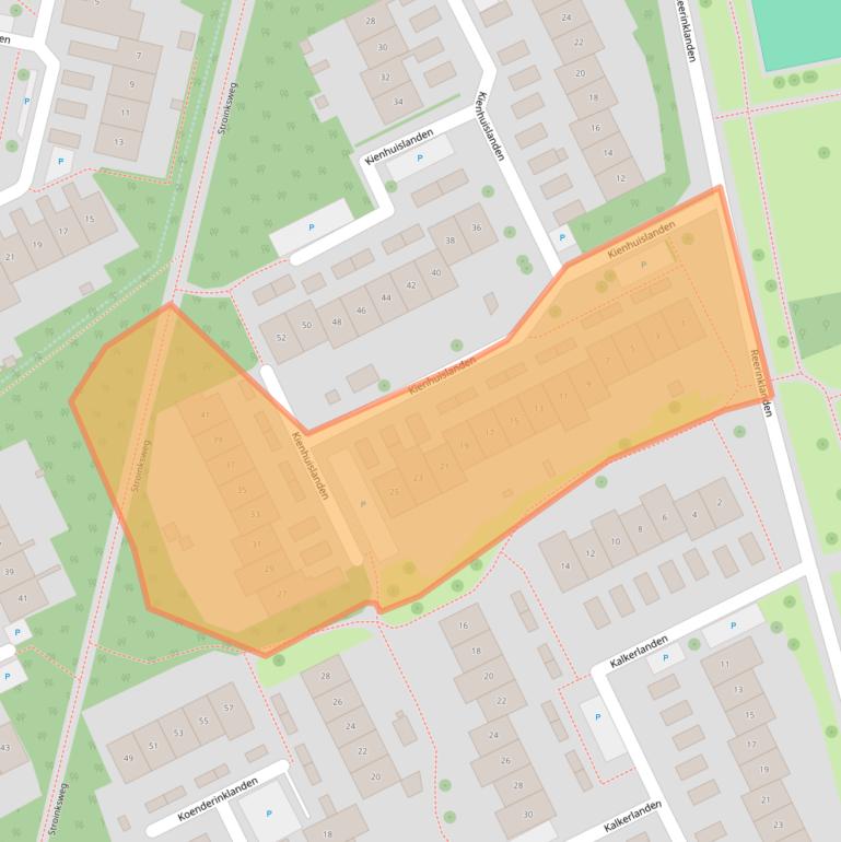 Kaart van postcodegebied 7542WP.