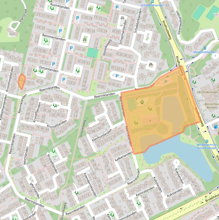 Kaart van postcodegebied 7542WR.