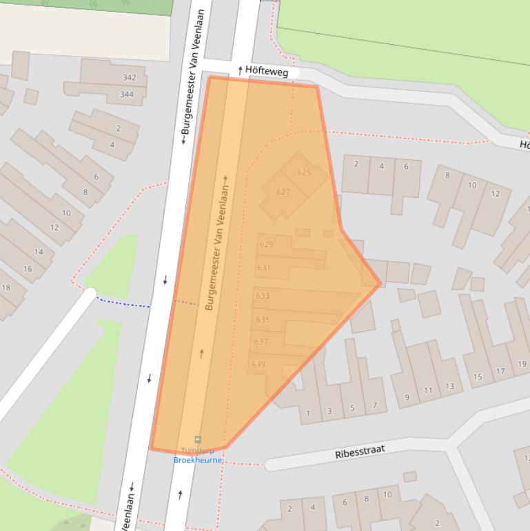 Kaart van postcodegebied 7543AT.