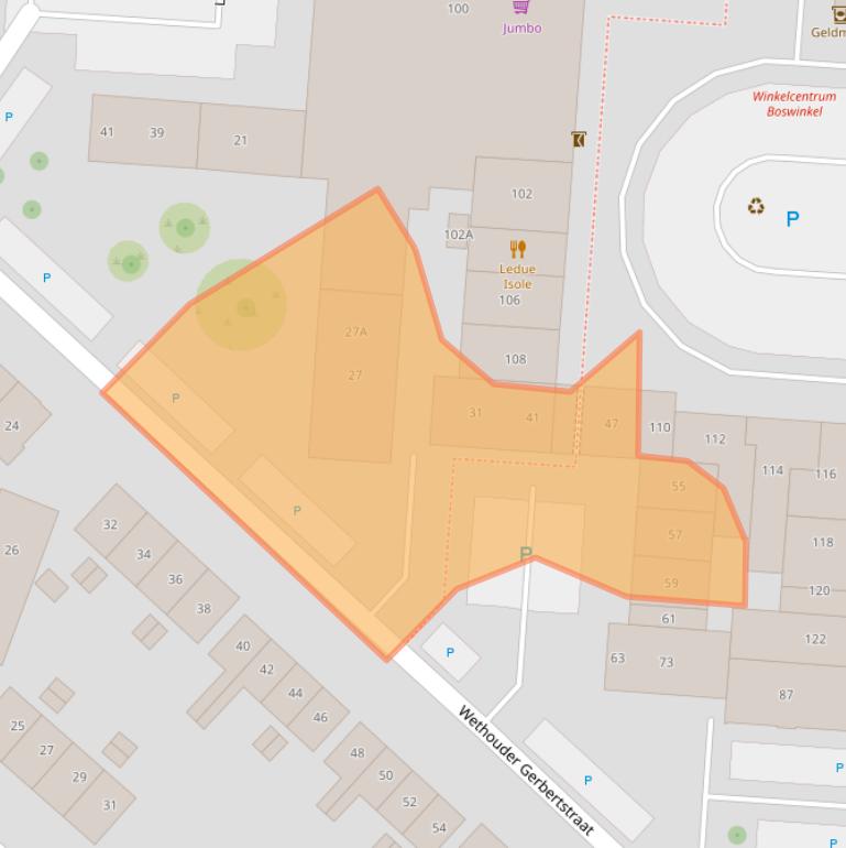 Kaart van postcodegebied 7543AV.