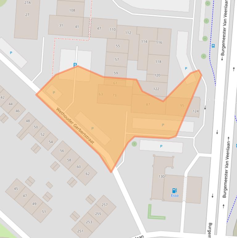 Kaart van postcodegebied 7543AW.