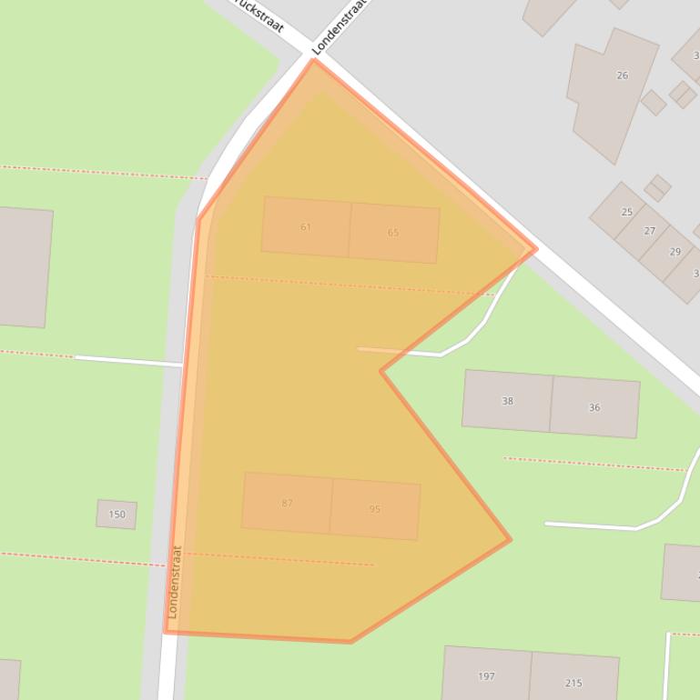 Kaart van postcodegebied 7543BB.