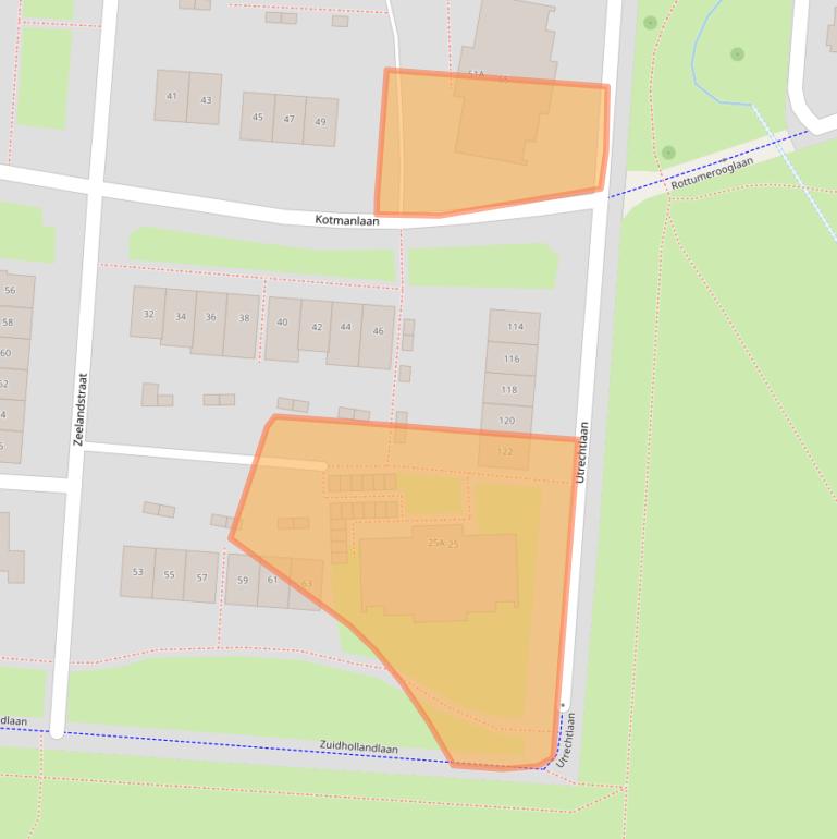 Kaart van postcodegebied 7543BT.