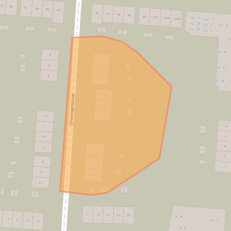 Kaart van postcodegebied 7543CD.