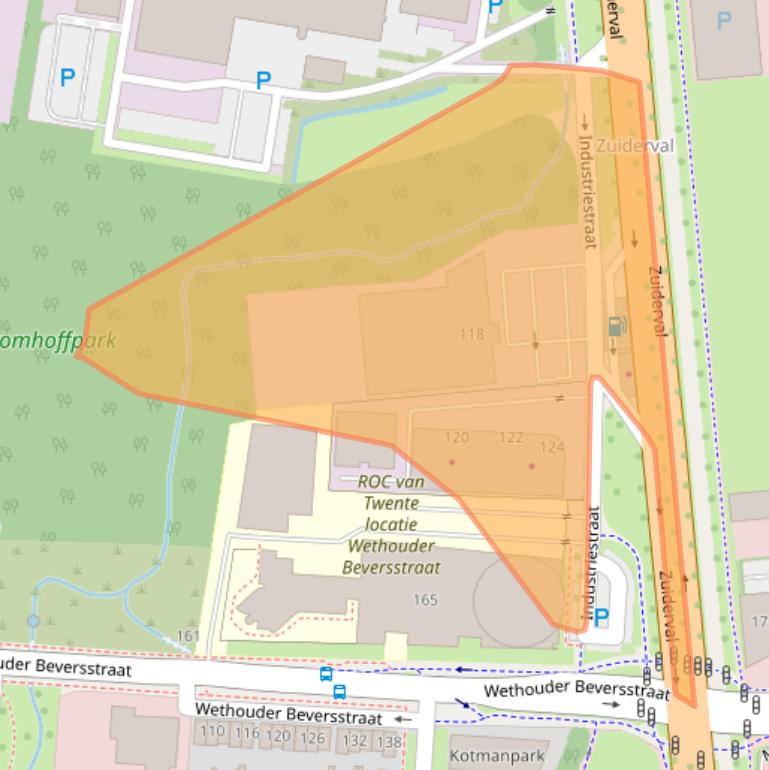Kaart van postcodegebied 7543CJ.