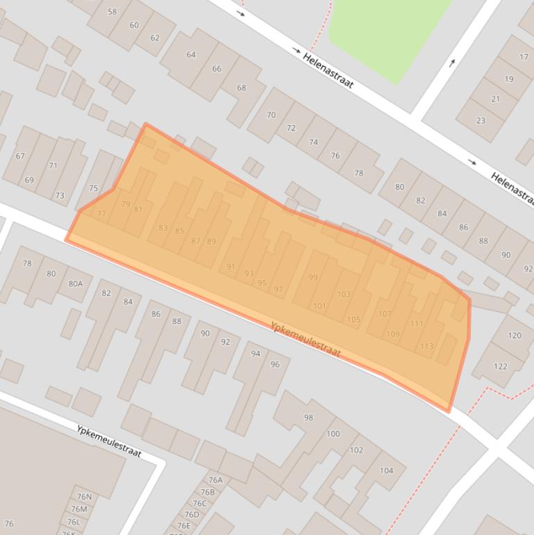 Kaart van postcodegebied 7543CM.