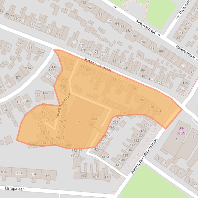 Kaart van postcodegebied 7543CR.