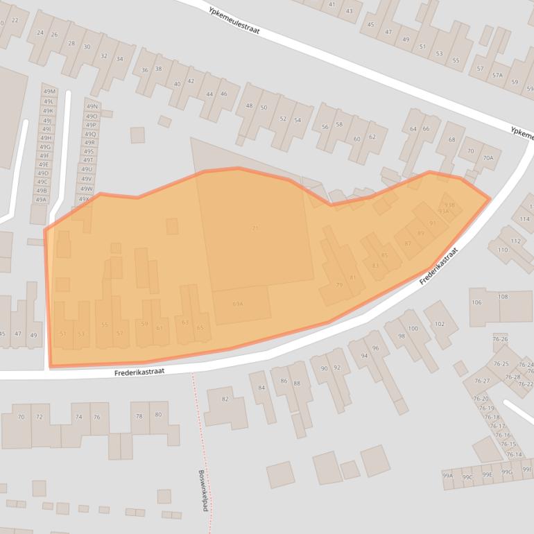 Kaart van postcodegebied 7543CT.