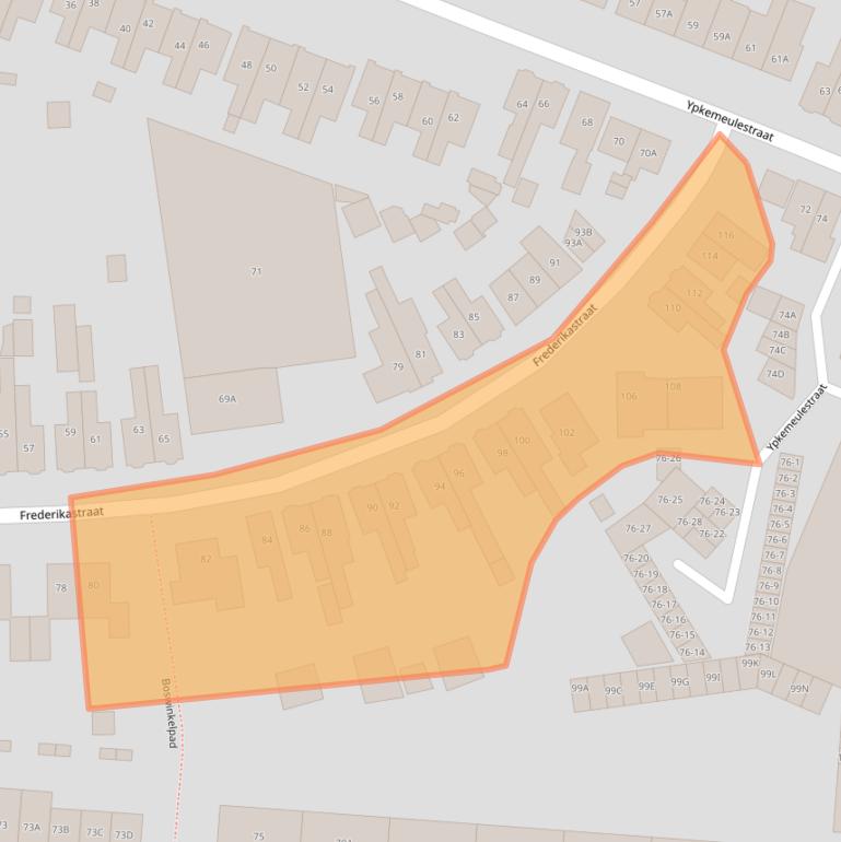 Kaart van postcodegebied 7543CW.