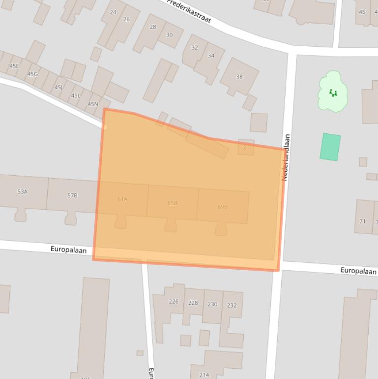 Kaart van postcodegebied 7543DC.