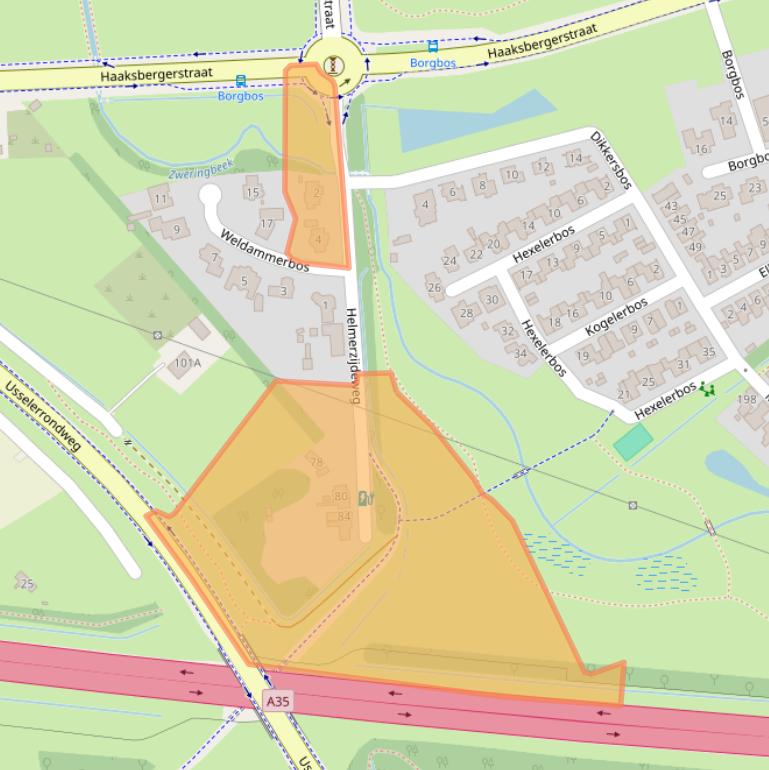 Kaart van postcodegebied 7543DP.