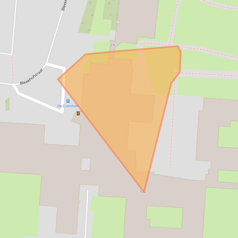 Kaart van postcodegebied 7543EK.