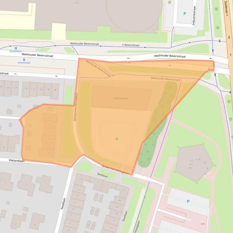 Kaart van postcodegebied 7543EV.