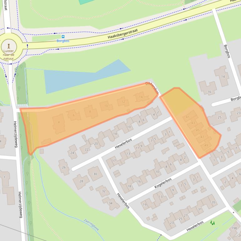 Kaart van postcodegebied 7543GR.