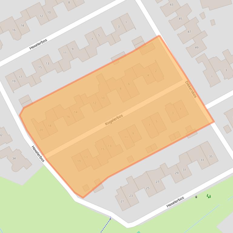 Kaart van postcodegebied 7543GT.