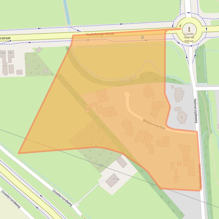 Kaart van postcodegebied 7543GW.