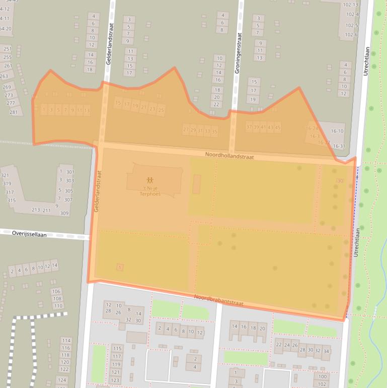 Kaart van postcodegebied 7543WB.