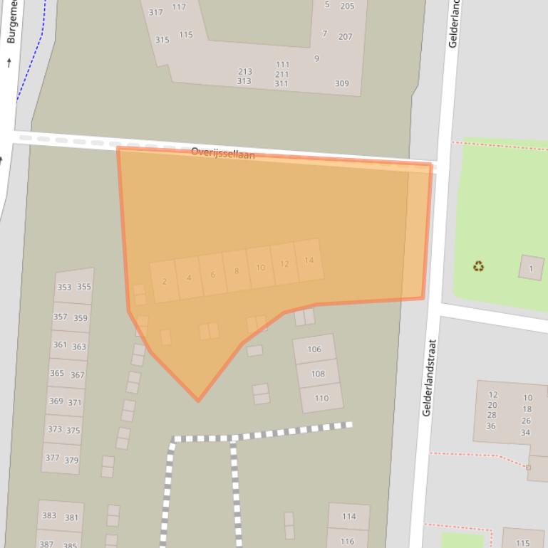 Kaart van postcodegebied 7543WC.