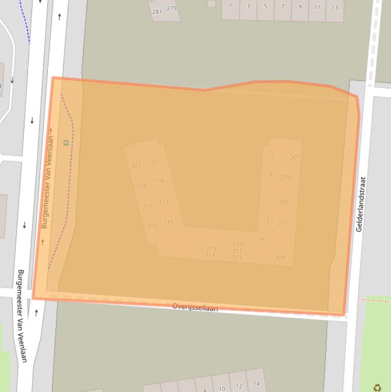 Kaart van postcodegebied 7543WD.