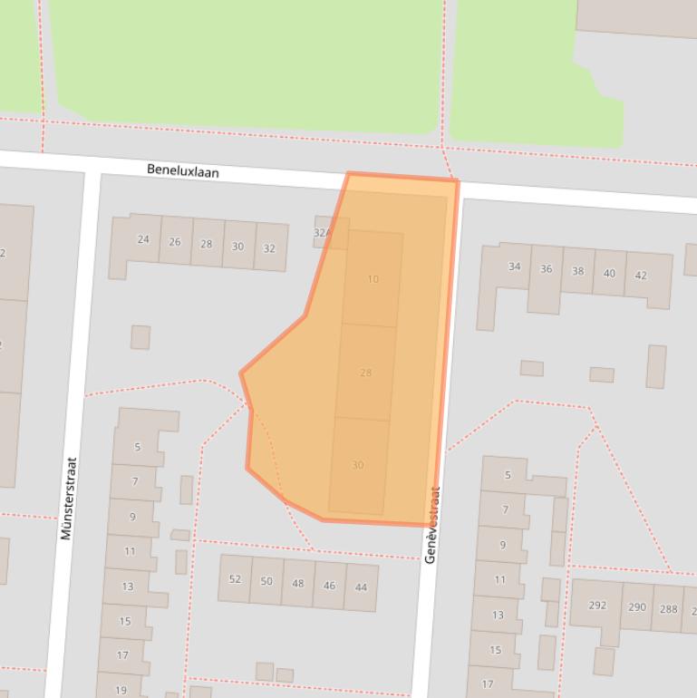 Kaart van postcodegebied 7543ZL.