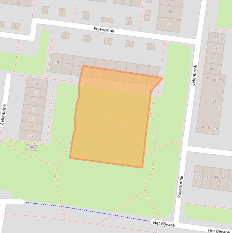 Kaart van postcodegebied 7544AW.