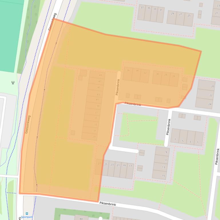 Kaart van postcodegebied 7544BG.